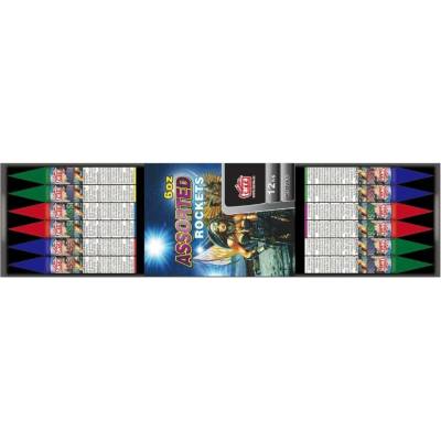 Tarra Ohňostroj Rakety 6 oz assorted rockets paper box 12 ks