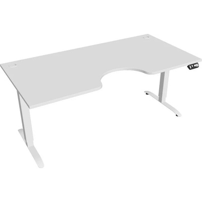 Hobis Office Pro psací stůl Motion MS ERGO 2 Šířka: 180 cm, Barva desky: bílá, Barva kovu: bílá RAL 9016 Šířka 120-180 cm / 27 barevných variant