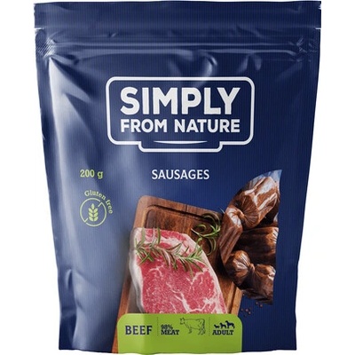 SIMPLY FROM NATURE Přírodní klobásky s hovězím masem 200 g