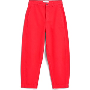 Armedangels Дамски ежедневен панталон ARMEDANGELS Women's Workwear Canvas Barrel Pant Casual trousers - Mars Red (107-4450-0112)