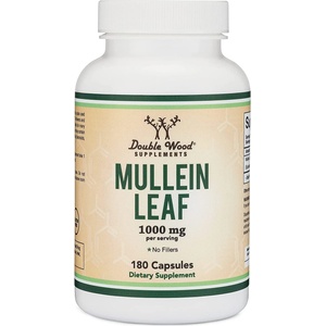 Double Wood Supplements Mullein Leaf, 180 капсули, Double Wood