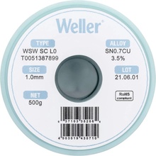Weller WSW SC L0 spájkovací cín bez olova cievka Sn0.7Cu 500 g 1 mm