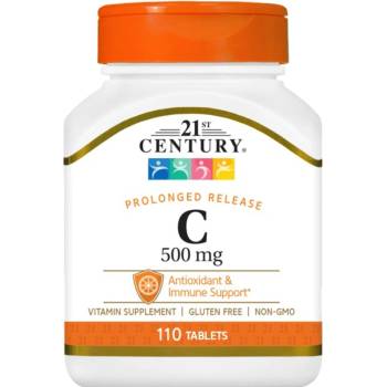 21st Century Vitamin C Prolonged Release, 500 mg, 110 таблетки, 21st Century (9096)