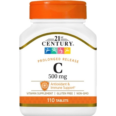 21st Century Vitamin C Prolonged Release, 500 mg, 110 таблетки, 21st Century (9096)