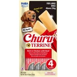 Inaba Foods Dog Churu Terrine - Лакомство за кучета, фин крем с Пиле и Телешко, 4 броя х 54 грама, Япония EUD542