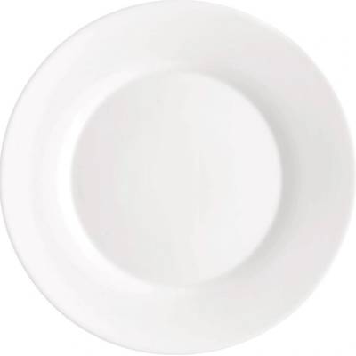 Bormioli Rocco Plytký tanier z opálového skla Toledo - Ø 20 cm - biely
