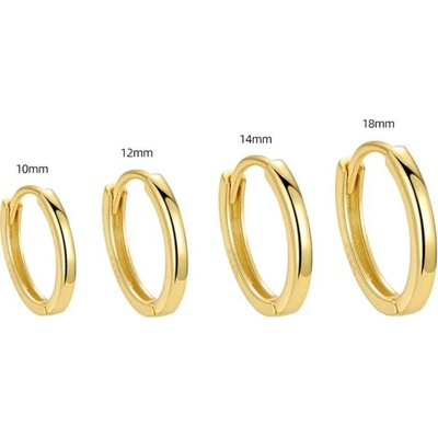 Olivie stříbrné KROUŽKY GOLD 7795