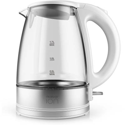 Niceboy ION Kettle K1 Crystal Glass 1, 7 л бяла електрическа кана (kettle-k1-white)