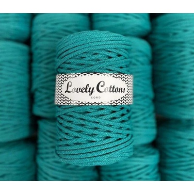 Bavlněná šňůra Lovely Cottons 5mm - Smaragdová