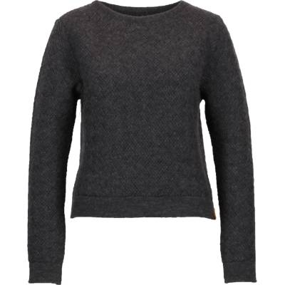 Albmerino Дамски вълнен пуловер Albmerino Women's Braided Jumper Wool jumper - Anthracite Mottled (105-4588-0114)