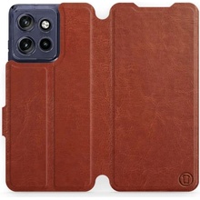 Mobiwear Motorola Edge 50 Neo C_BRP Brown&Orange