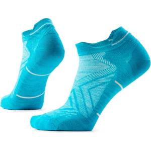 Smartwool Дамски чорапи за бягане Smartwool Women's Run Zero Cushion Low Ankle Running socks - White / Capri - размер 34-37 (EU) (201-4495-1111)