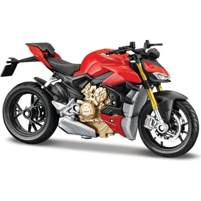 Maisto Ducati Super Naked V4 S Červená 1:18
