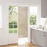 vidaXL Мрежа против насекоми Шенил Сив и бежов 56 x 185 cm 100% ПП (42034461)