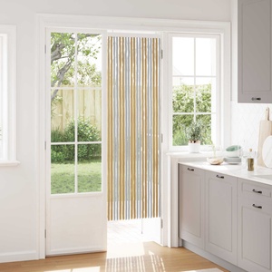 vidaXL Мрежа против насекоми Шенил Сив и бежов 56 x 185 cm 100% ПП (42034461)