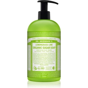 Dr. Bronner’s Lemongrass & Lime tekuté mydlo na telo a vlasy 710 ml