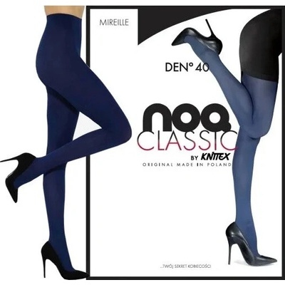 Dámské punčocháče Mireille NOQ 40 DEN navy blue námořnícká modrá
