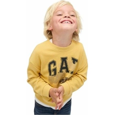 GAP V-FRCH Oversized Logo Crew žlutá