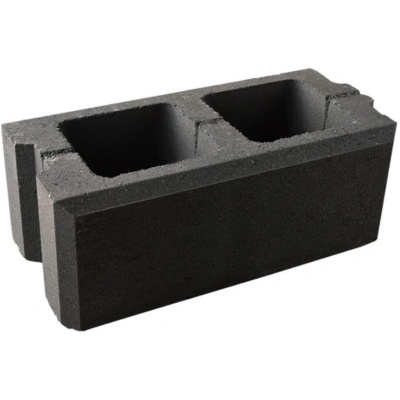 Tvárnice plotová průběžná DITON VISO černá 200×400×150 mm