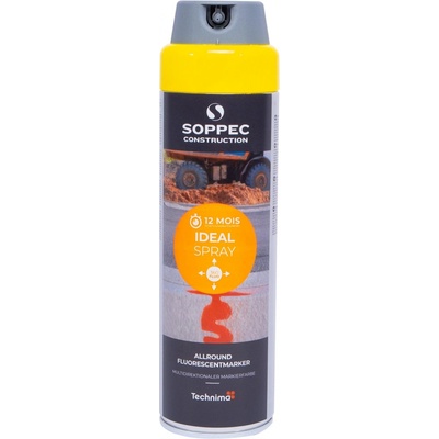Soppec Sprej fluorescenční, Ideal, červená, 500 ml
