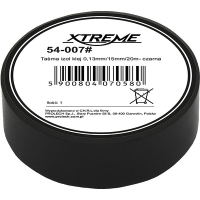Xtreme Izolačná páska 15 mm x 0,13 mm x 20 m 54-007 čierna