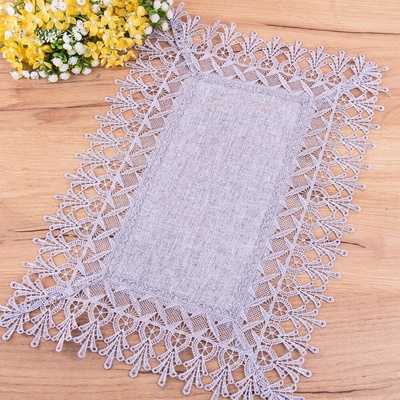 RAEBEL Bavlnený behúň stredový obrus sivý 555 Bavlna/polyester 35x70 cm