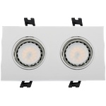 ELMARK Led ПЛАСТМАСОВА ПРАВОЪГЪЛНА ЛУНА par 16 2x5, 5w 400 (92s205wh/w)