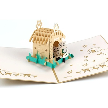 3D prianie Pes v búde