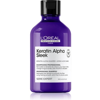L'Oréal Serie Expert Keratin Alpha Sleek шампоан за гладка на вид коса 300ml