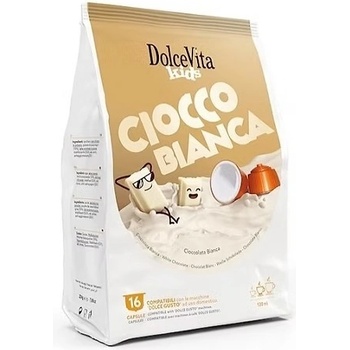 16 бр. капсули детска напитка Dolce Vita Cioccobianca съвместими с кафемашини Dolce Gusto