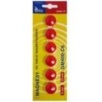 TETIS Magnets for boards red 6pcs. GM400-C6
