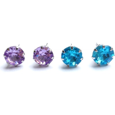 Blingstar náušnice Round Diamond 2473 zirkony