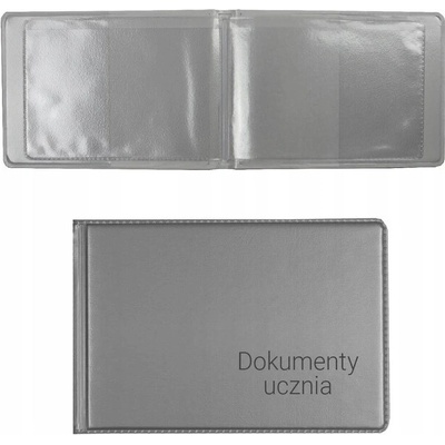 BIURFOL Obal na žiacke dokumenty malý strieborný