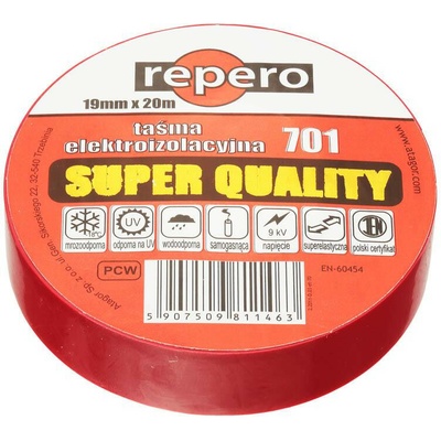 Repero 701 IzoIačná páska 19 mm x 20 m červená