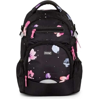 Oxybag batoh FLOWERS černá