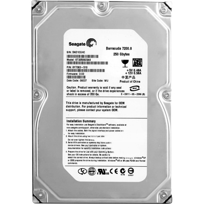 Seagate Barracuda 7200.8 250GB 7.2K 8MB SATA 3.5'', ST3250823AS