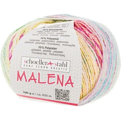 Schoeller+Stahl MALENA - 76% bavlna, 14% polyamid, 10% polyester - Ručně pletací příze Barva: 101. pastell
