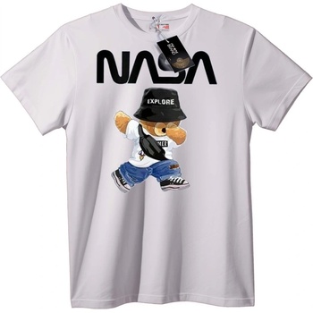 NOONEBRAND Тениска Explore Bear NANA - XS, White
