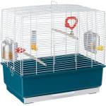 Ferplast - Cage Rekord 3 White - Оборудвана клетка за канарчета, екзотични и други малки птици - размер 49 х 30 х 48, 5 см