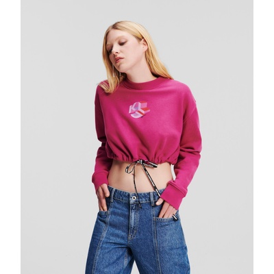 Karl Lagerfeld Jeans KLJ Relaxed Cropped Sweat ružová
