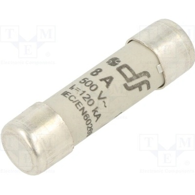 DF ELECTRIC 420108 Pojistka: tavná; 8A; 500VAC; 250VDC; gG; 10,3x38mm