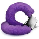 Shots Toys Метални белезници с пух "crushious purple" цвят Лилав