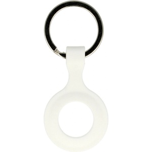 Силиконов ключодържател за Apple AirTag - Tel Silicone Keyring (бял)