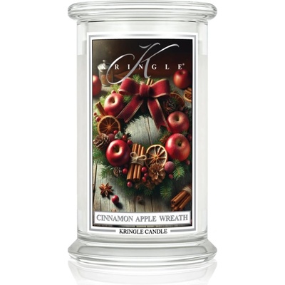 Kringle Candle Cinnamon Apple Wreath ароматна свещ 623 гр