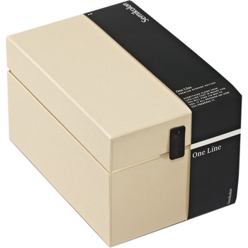 Semikolon Кутия за съхранение One Line висока ванилова (373060)