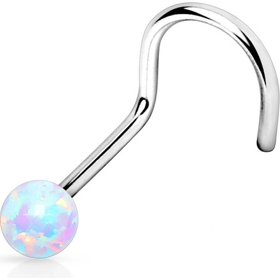 Steel Edge piercing do nosu SENOSE17 Bílá