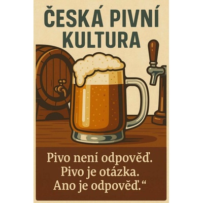 Ceduľa Česká pivní kultura