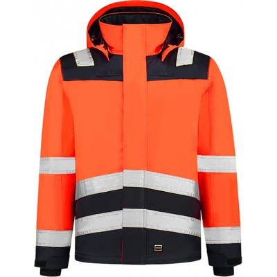 TRICORP T51 Midi Parka High Vis Bicolor Pracovní bunda unisex fluorescenční oranžová