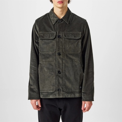 PS Paul Smith Риза с дълъг ръкав PS Paul Smith Men's Corduroy Shirt Jacket Organic Cotton Long Sleeve Overshirt - Green 38