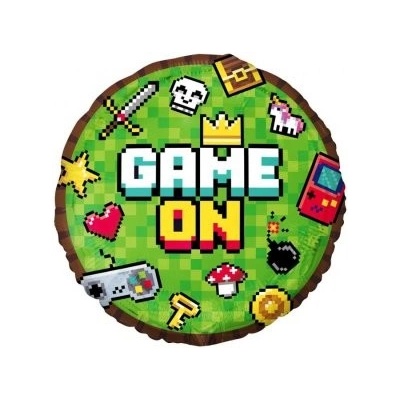 GoDan Fóliový balónek kruh 45cm Game On